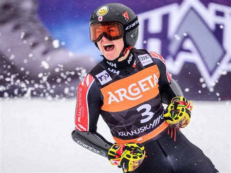 Canadian skier Grenier takes rain-marred World Cup GS for second career win. Shiffrin is 9th